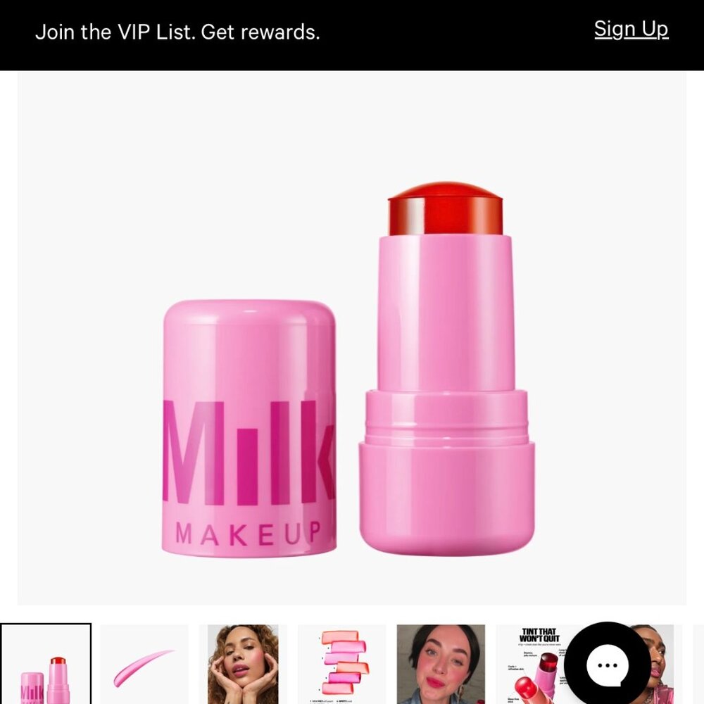 MILK MAKEUP Cooling Water Jelly Tint Lip + Cheek Blush Stain - SET OF 2